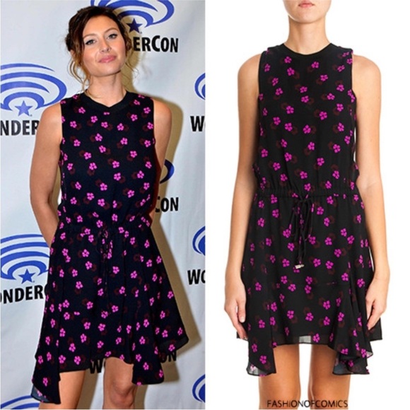 A.L.C. Liza silk floral mini dress size 6 - Picture 3 of 10